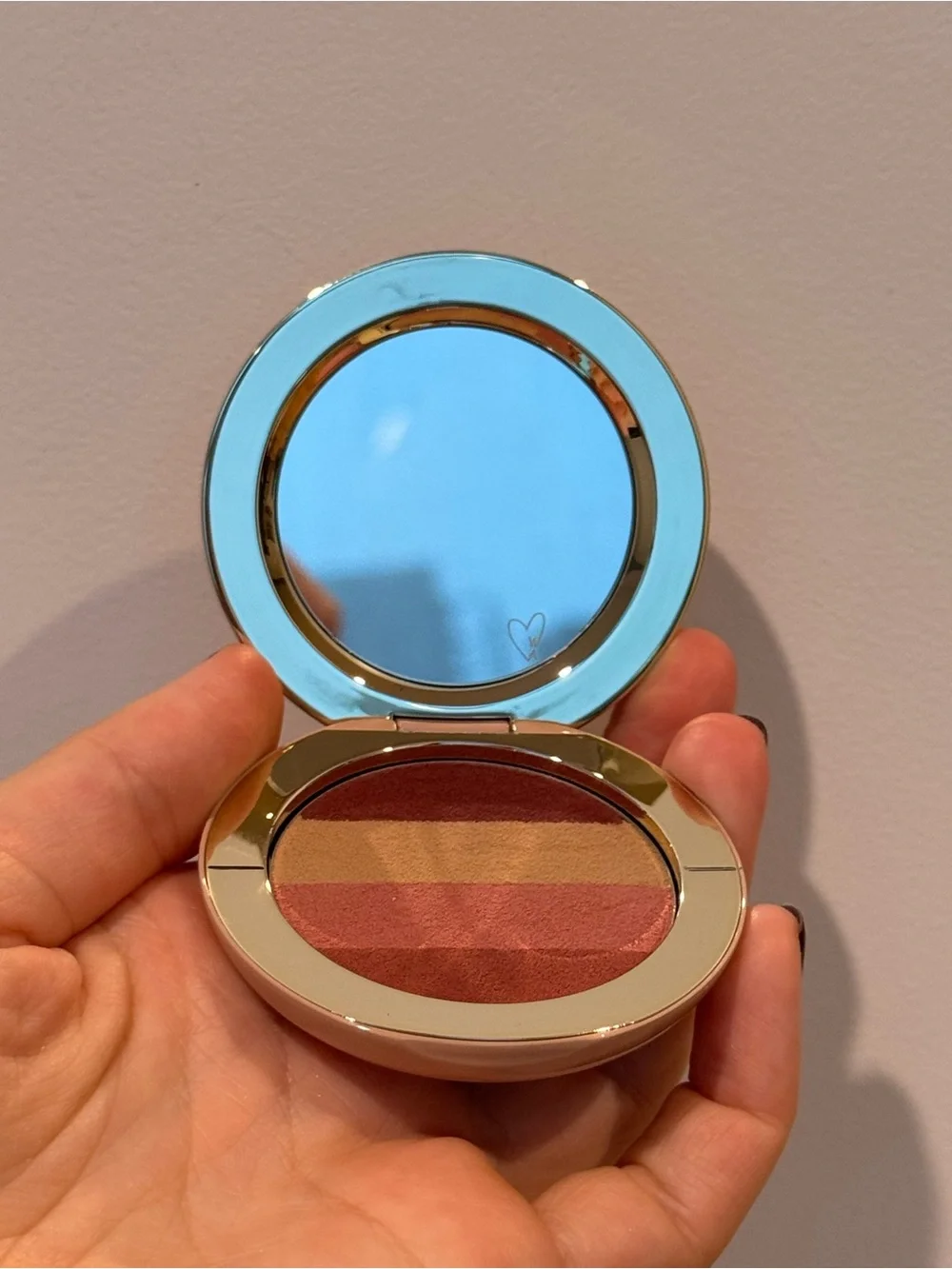 Westman Atelier Multitone Pink & Peach Striped Baked Blush